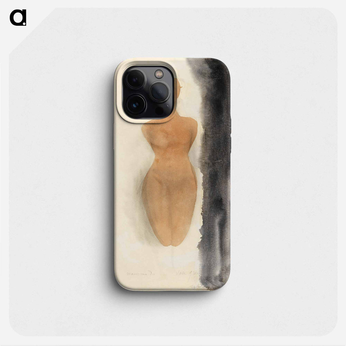 Naked woman showing her breasts, vintage nude illustration - Auguste Rodin Phone Case.