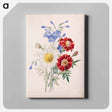 アートパネル-Red and Blue Flowers and White Daisy
 - バーンズ・コレクション Canvas.