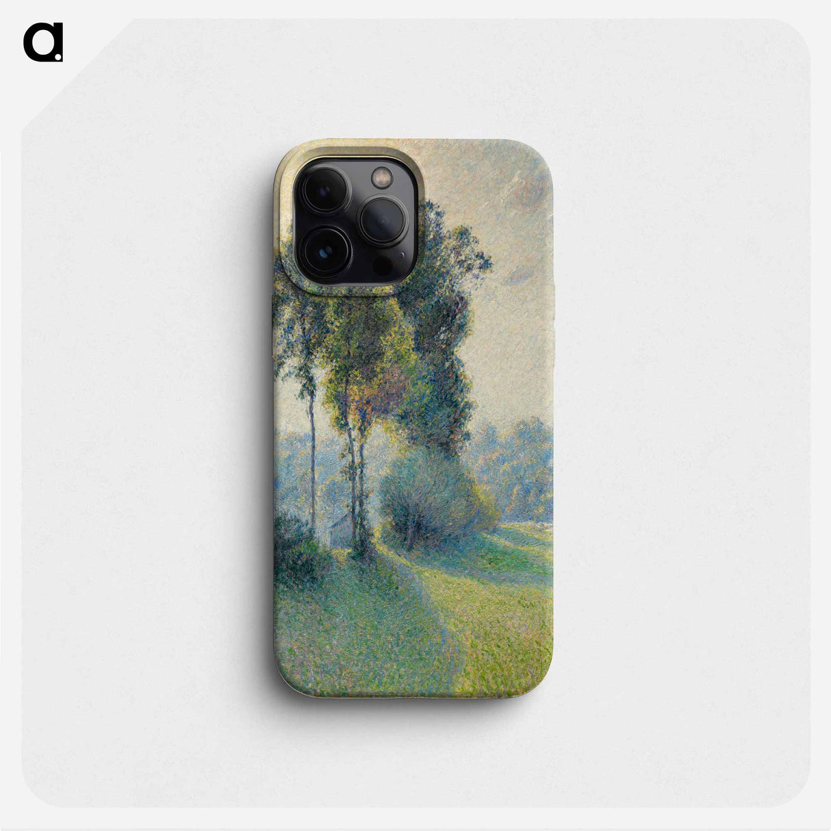 Landscape at Saint-Charles, near Gisors, Sunset - Camille Pissarro Phone Case.