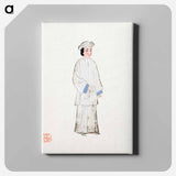アートパネル-Woman in Mourning Robe
 - 中国の衣装 Canvas.