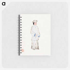 アートメモ帳-Woman in Mourning Robe
 - 中国の衣装 Memo.