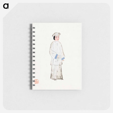 アートメモ帳-Woman in Mourning Robe
 - 中国の衣装 Memo.