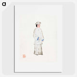 アートポスター-Woman in Mourning Robe
 - 中国の衣装 Poster.