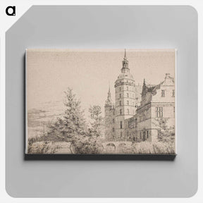 アートパネル-Frederiksborg Castle.Party at Møntbroen - クリステン ケプケ Canvas.