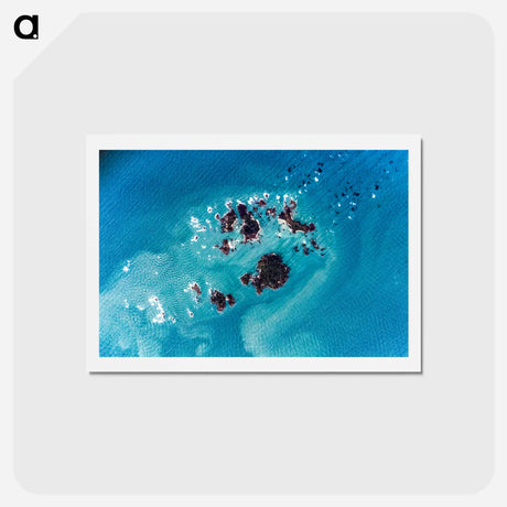 アートポストカード-Isles of Scilly
 - 上空からの地球 Postcard.
