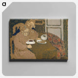 Two Women Drinking Coffee - エドゥアール ヴュイヤール Canvas.