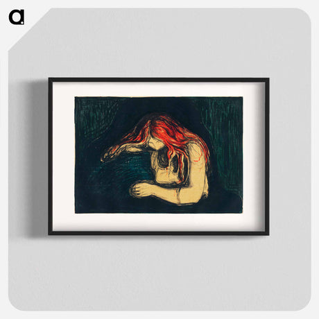 アートポスター-The Vampire II - エドヴァルド ムンク Poster.