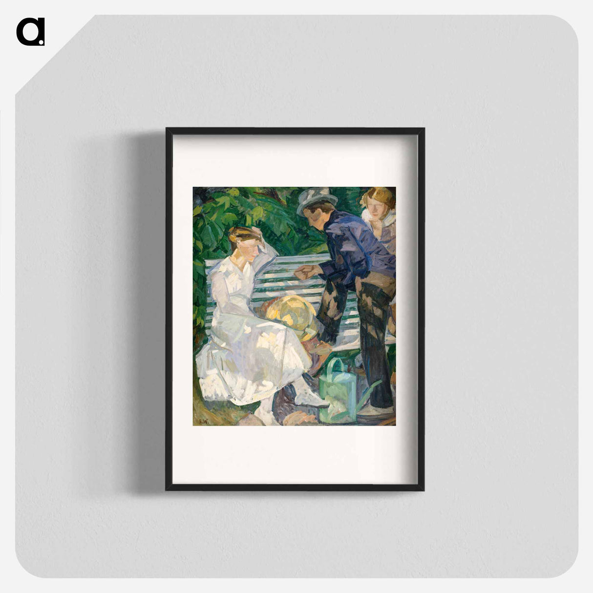 In the priest's garden. Christiansø. - エドヴァルド ウェイ Poster.
