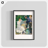 In the priest's garden. Christiansø. - エドヴァルド ウェイ Poster.