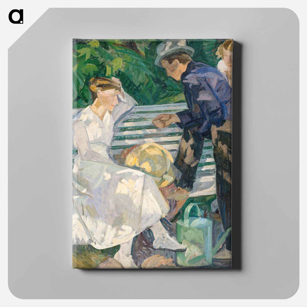 In the priest's garden. Christiansø. - エドヴァルド ウェイ Canvas.