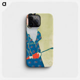 Woman holding umbrella - Edward Penfield Phone Case.