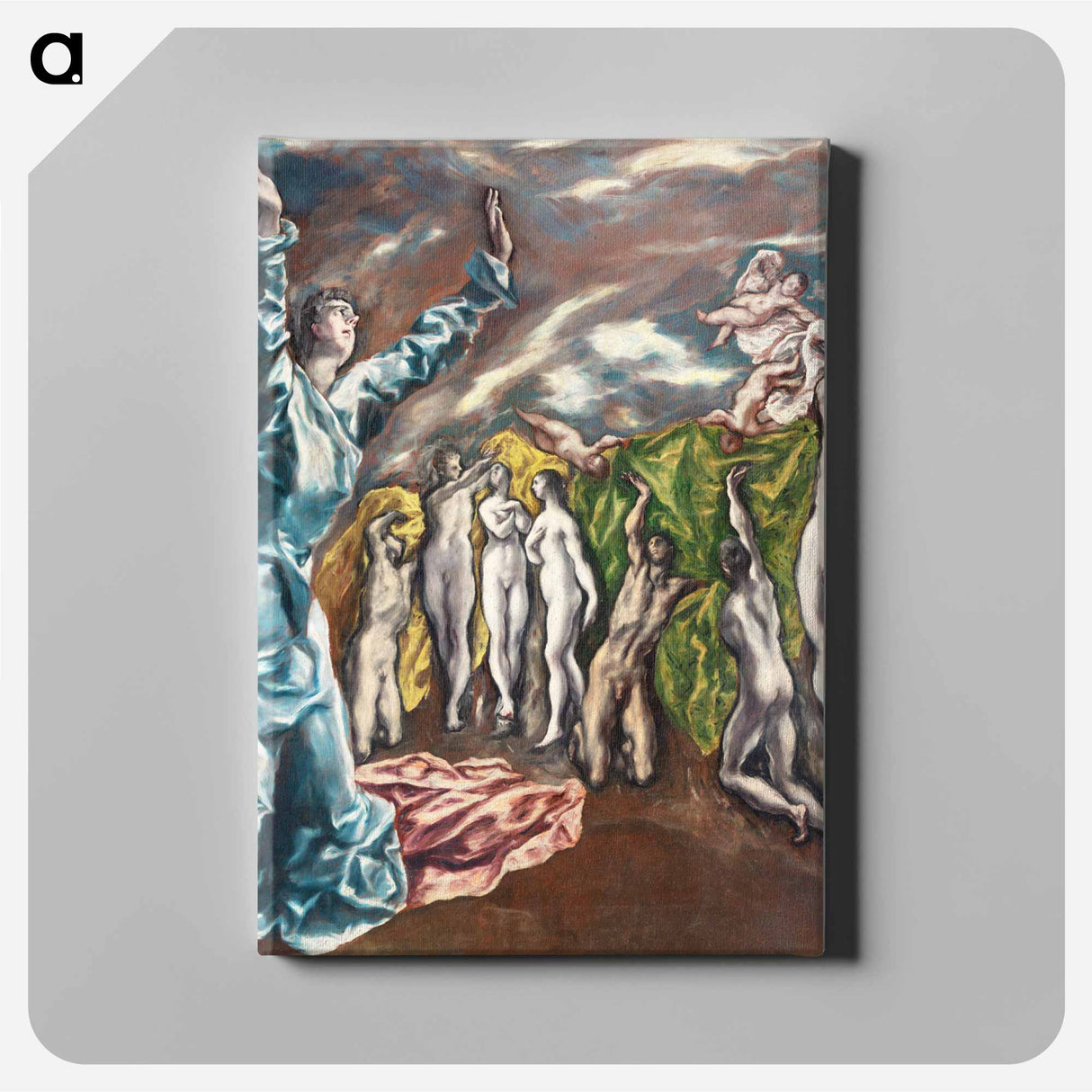 The Vision of Saint John - エル グレコ Canvas.