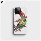 Colorful vintage hummingbird illustration - エルンスト ヘッケル Phone Case.