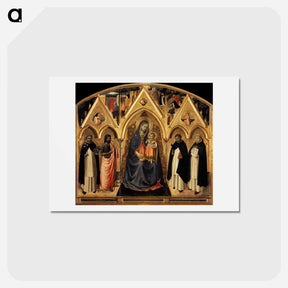 アートポストカード-St. Peter Martyr Altarpiece - フラ アンジェリコ Postcard.