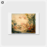 アートポストカード-The Rape of Europa - フランソワ ブーシェ Postcard.