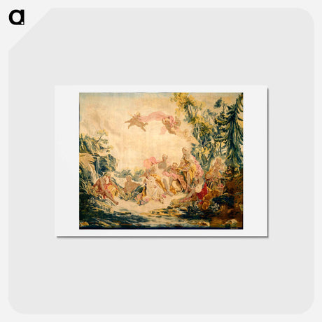 アートポストカード-The Rape of Europa - フランソワ ブーシェ Postcard.