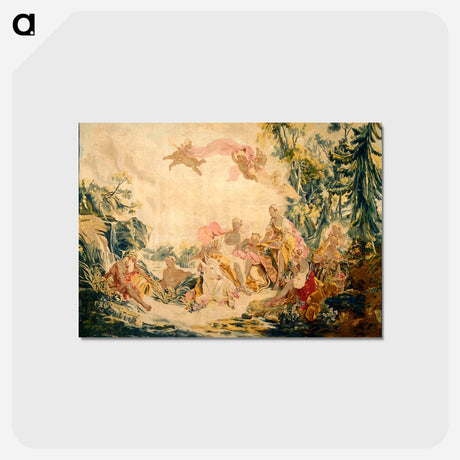 アートポストカード-The Rape of Europa - フランソワ ブーシェ Postcard.