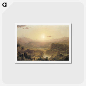 アートポストカード-The Andes of Ecuador - フレデリック エドウィン チャーチ Postcard.