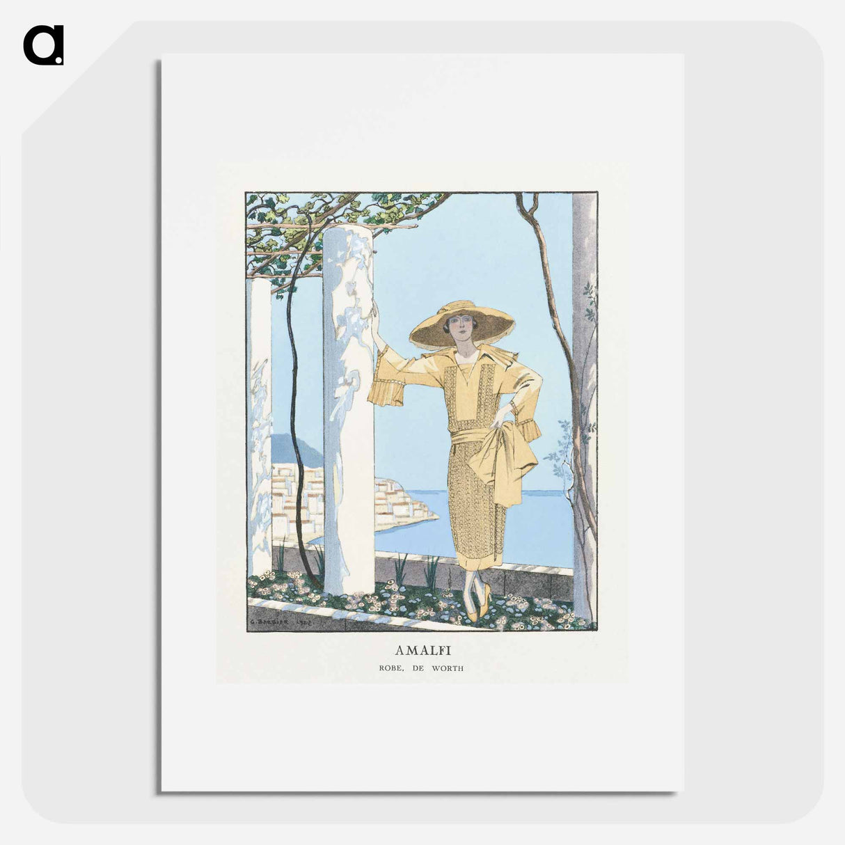 Amalfi - Georges Barbier Poster.