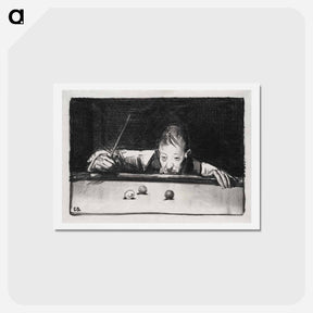 アートポストカード-Indoor athlete, first stone - ジョージ ベローズ Postcard.