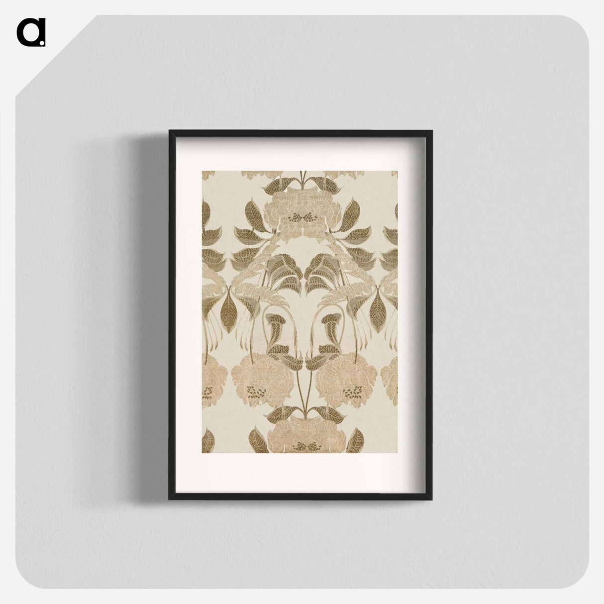 Silk with Art Nouveau Design - Georges de Filles Poster.