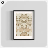 Silk with Art Nouveau Design - Georges de Filles Poster.