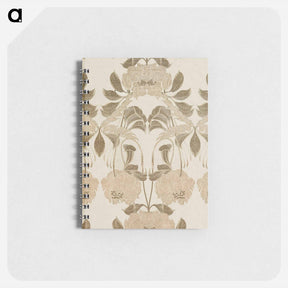 アートメモ帳-Silk with Art Nouveau Design - ジョルジュ ド フィール Memo.