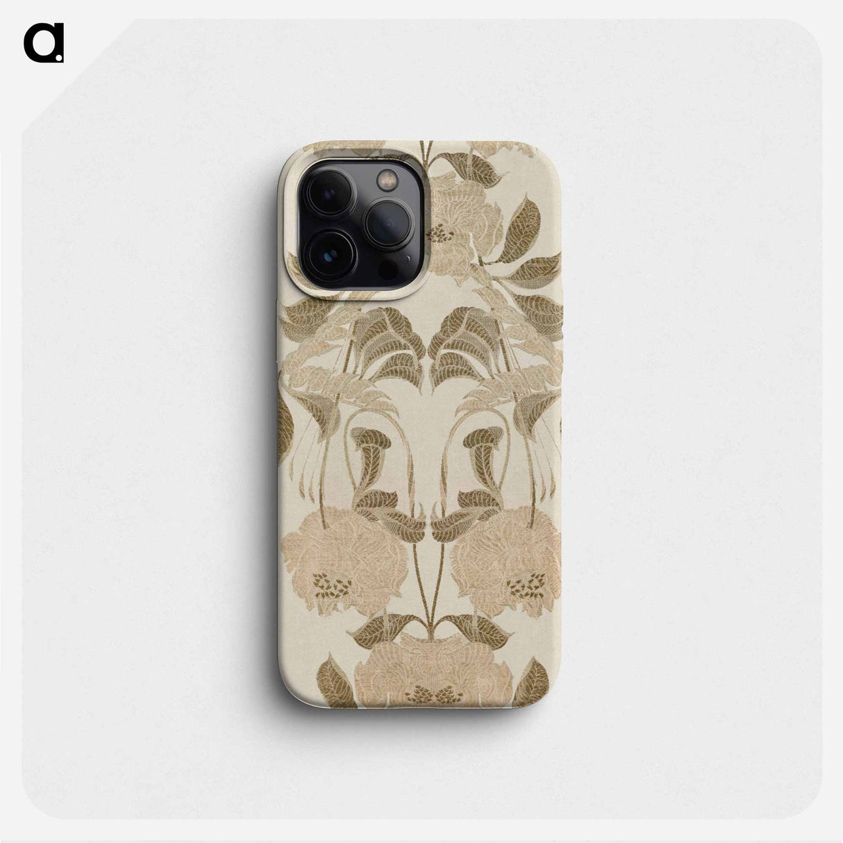 Silk with Art Nouveau Design - ジョルジュ ド フィール Phone Case.