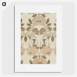 Silk with Art Nouveau Design - Georges de Filles Poster.