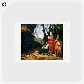 アートポストカード-The Three Philosophers
 - ジョルジョーネ Postcard.