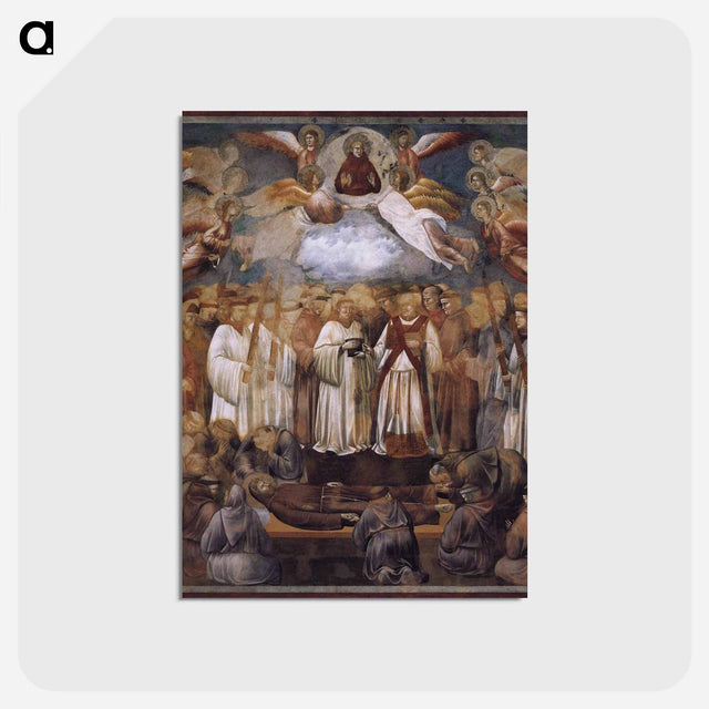 アートポストカード-Death and Ascension of St. Francis - ジョット ディ ボンドーネ Postcard.