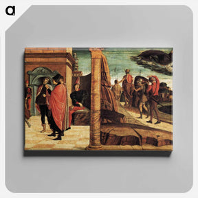 アートパネル-Polyptych of San Vincenzo Ferreri - ジョヴァンニ ベッリーニ Canvas.
