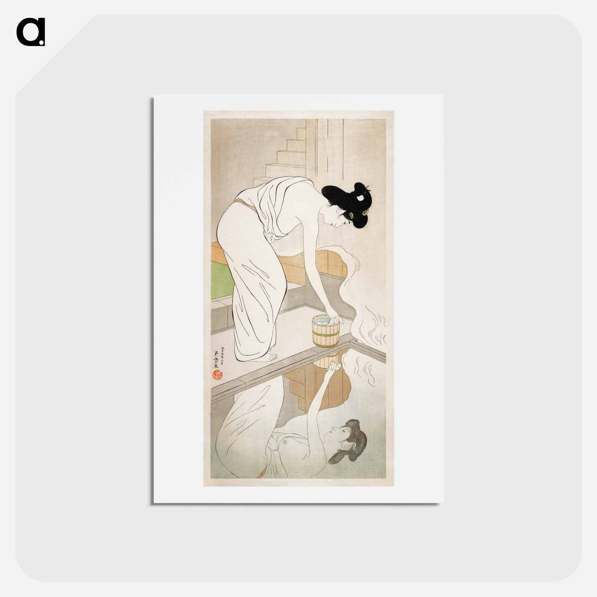 アートポストカード-Woman at a Hot Spring
 - 橋口 五葉 Postcard.