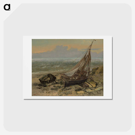 アートポストカード-イエロー - ギュスターヴ クールベ Postcard.