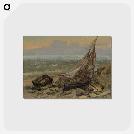 アートポストカード-イエロー - ギュスターヴ クールベ Postcard.