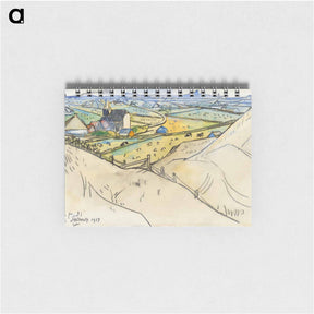 アートメモ帳-View from the dunes on Koog in Texel - ヤン・トゥーロップ Memo.
