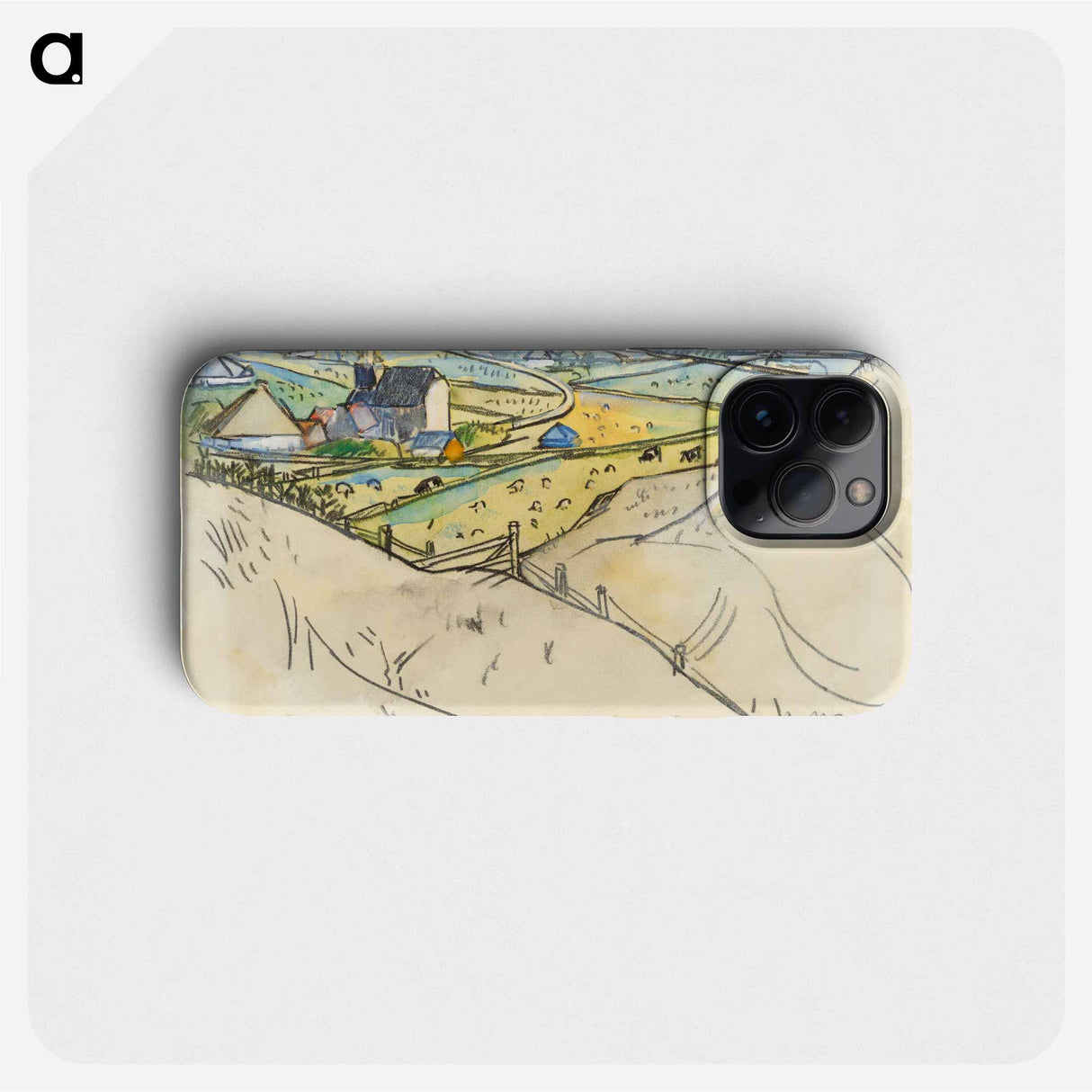 View from the dunes on Koog in Texel - Jan Toorop Phone Case.