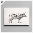 アートパネル-Standing cow - ジャン ベルナール Canvas.