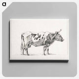 アートパネル-Standing cow - ジャン ベルナール Canvas.