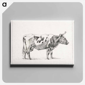 アートパネル-Standing cow - ジャン ベルナール Canvas.