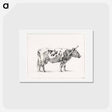 アートポストカード-Standing cow - ジャン ベルナール Postcard.