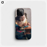 The Lacemaker - ヨハネス フェルメール Phone Case.