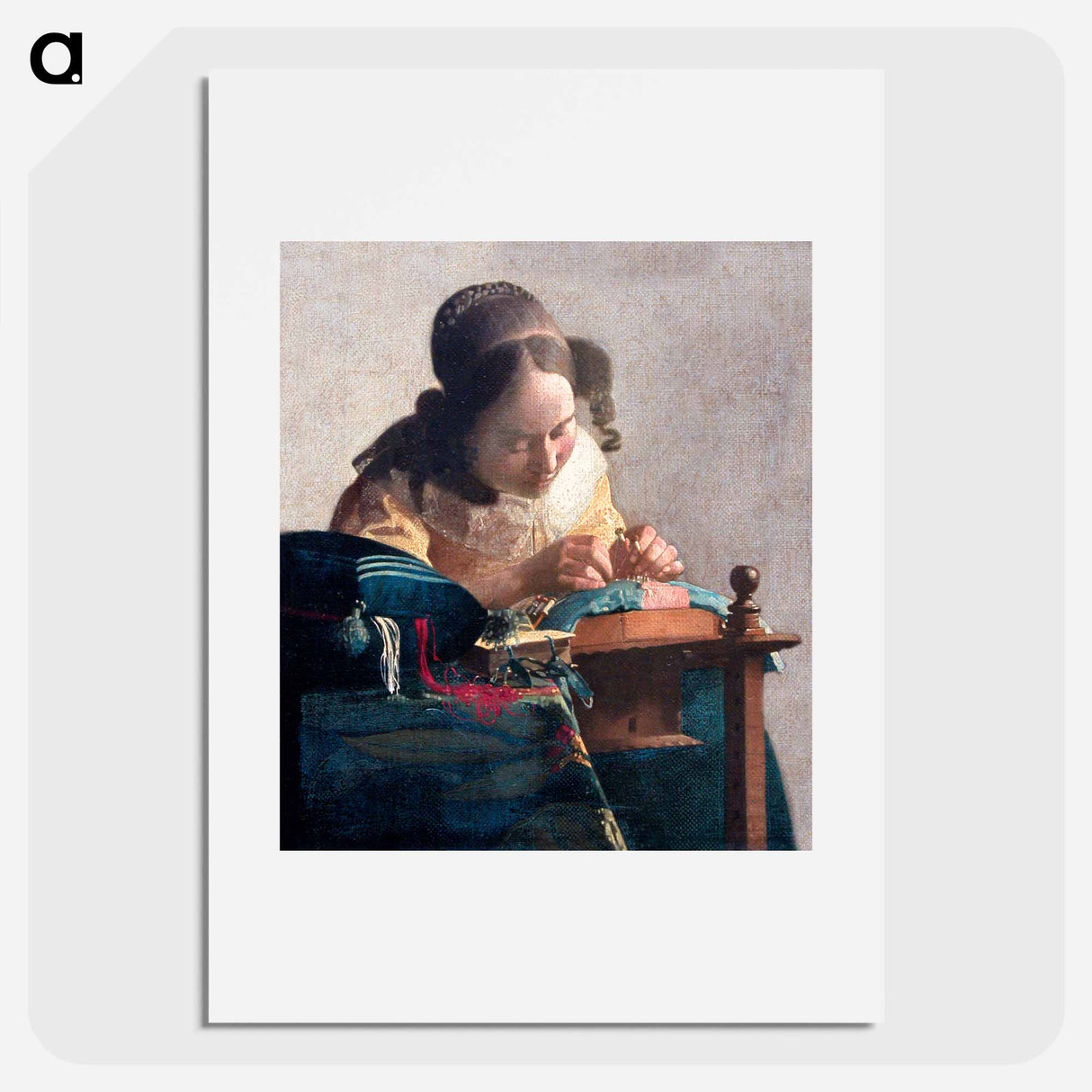 The Lacemaker - Johannes Vermeer Poster.