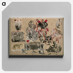 アートパネル-Victorian Blood Book
 - ジョン ビングリー ガーランド Canvas.