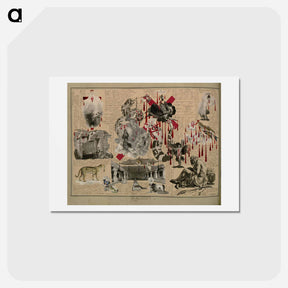 アートポストカード-Victorian Blood Book
 - ジョン ビングリー ガーランド Postcard.