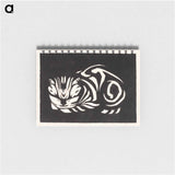 Woodcut cat - ユリー デ フラーハ Memo.