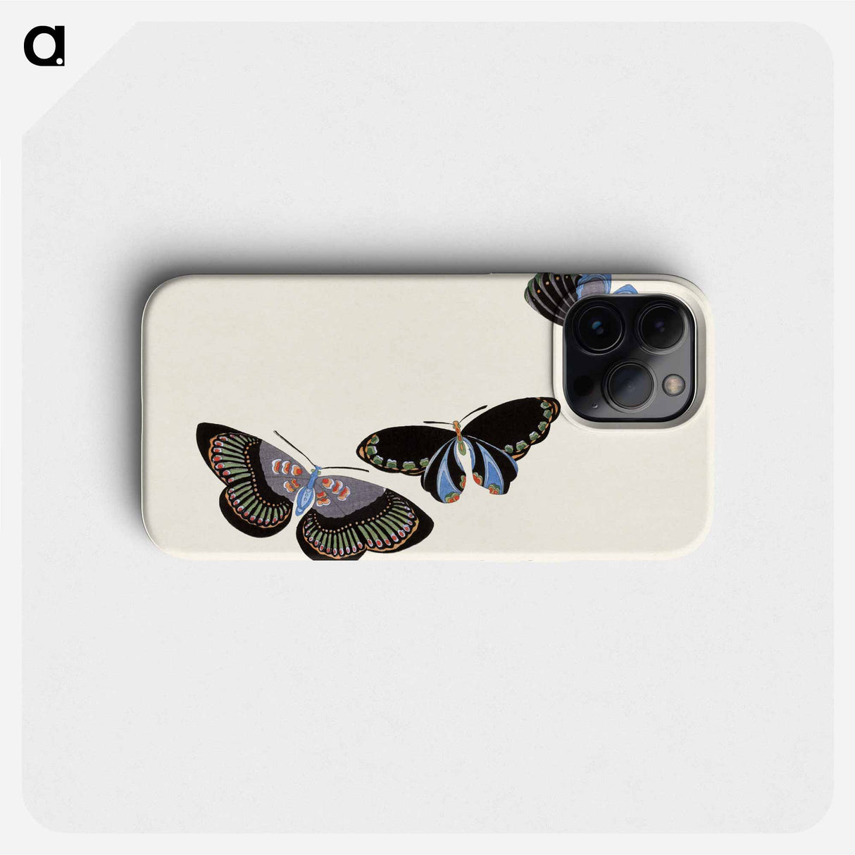 Japanese butterfly - Kamisaka Yukika Phone Case.