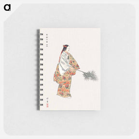 アートメモ帳-Actor in the No Play Hanjo by Kogyo Tsukioka - 月岡 工業 Memo.