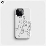 Woman with horse - レオ ゲステル Phone Case.