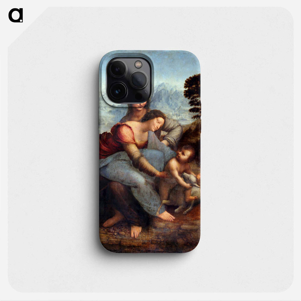 The Virgin and Child with Saint Anne - レオナルド ダ ヴィンチ Phone Case.